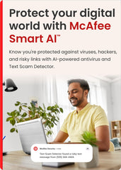 McAfee Total Protection 2025 | 1 Device, 1 Year | Antivirus Internet Security Software | Scam Protection & Identity Monitoring Included | PC/Mac/Android/iOS | Email Delivery