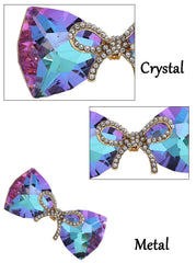 SYGA Brooch HALF-TIE Pin Fashion Crystal Rhinestone Jewellery Pin Vintage Accessories Decoration Clothing Bouquet Brooches for Bridal Women Girl (PURPLE)