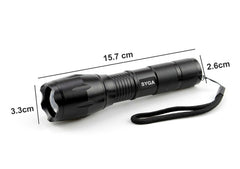 SYGA Hot Explosion Models XML-T6/U2 L2 Telescopic Zoom Mini Glare Rechargeable Flashlight