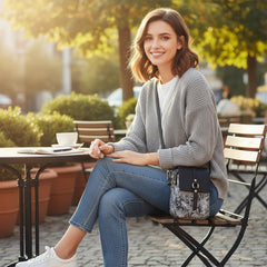 MOMISY Women’s Crossbody Sling Bag | PU Leather Mini Shoulder Bag with Adjustable Strap & Multi-Pocket Design (Black)