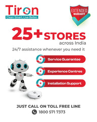 TIRON TRV 30S Robot Vacuum Cleaner, Advanced Self-Empty Station, 10000 Pa Suction, 5200 mAh, Advanced Spin Mop & LIDAR Navigation, Edge Cleaning, Obstacle Climbing, Designed for Indian Homes