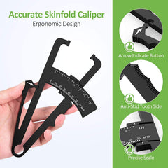 SYGA Body Fat Caliper for Body - Skinfold Calipers for Accurately Measuring BMI Skin Fold Fitness and Weight-Loss
