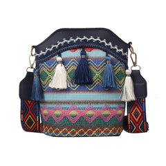 SYGA Sling Bag For Women's Pu Material With Bucket Type, Crossbody Ethnic Style Bag