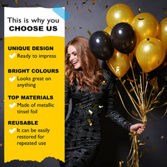 7 Pack Curling Ribbon Metallic Balloon Roll Gift Wrapping Balloon Curling Ribbon for DIY Crafts Wedding Birthday Christmas New Year Party Decoration (Mixed Color)