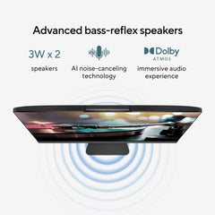 ASUS AiO M3402WFA Series, 23.8" (60.45 cm) FHD, AMD Ryzen™ 5 7520U, All-in-One Desktop (8GB/512GB SSD/Win11/Office 21/1Year McAfee Security/Wireless Keyboard & Mouse/Black/5.4 kg), M3402WFA-KBA015WS