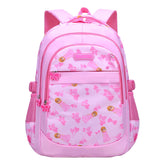 SYGA Girls Schoolbag, Lightweight and Cute Printed Design For Primary School Students (Pink)