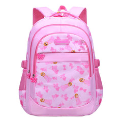 SYGA Girls Schoolbag, Lightweight and Cute Printed Design For Primary School Students (Pink)