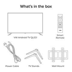 VW 109 cm (43 inches) OptimaX Series Full HD Smart QLED Android TV VW43AQ1