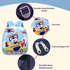SYGA Children's School Bag Cartoon Backpack Oxford Kids Chest Multi-Purpose Baby Bag for 2-4 Years Kids (Airplane)
