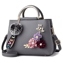 SYGA Women's Fashion Handbag 3D Flower Design One-Shoulder & Crossbody Bag Elegant & Versatile Purse for Daily Use
