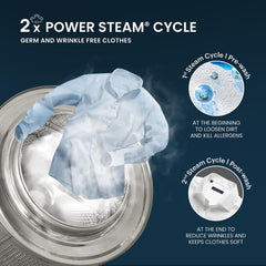 IFB 8 Kg 5 Star, DeepClean® Technology, AI Powered, WiFi, Fully Automatic Front Load Washing Machine (SENATOR MBN 8012 CMS, PowerSteam®, 9 Swirl, Steam Refresh, Inbuilt Heater, Eco Inverter, Mocha)
