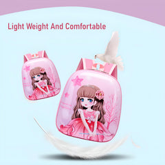 SYGA Children's School Bag Cartoon Backpack Oxford Kids Chest Multi-Purpose Baby Bag for 2-4 Years Kids (Girl Three)