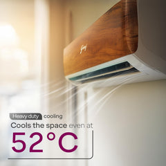 Godrej 1.5 Ton 3 Star, 5 Years Comprehensive Warranty, AI powered, 5-In-1 Convertible Cooling, 4 Way Air Swing, Wood Finish, Inverter Split AC (Copper, AC 1.5T SIC 18VTC3 WYB TK, Teak Wood)