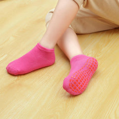 MOMISY Baby's Ankle Length Anti slip Cotton Blend Socks-5 Pairs (Socks-AntiSkidFemale-2-4 Year_Multicolored)