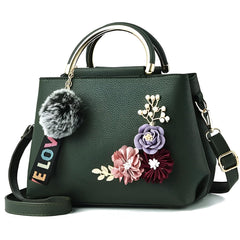 SYGA Women's Fashion Handbag 3D Flower Design One-Shoulder & Crossbody Bag Elegant & Versatile Purse for Daily Use