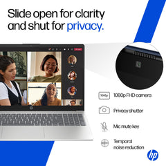 HP 15, Intel Core Ultra 5 125H (16GB DDR5, 1TB SSD) FHD, IPS, 15.6''/39.6cm, Win11, M365 Basic(1yr)*Office24, Silver, 1.65kg, fd1354TU, Intel Arc Graphics, FHD Camera w/Shutter, AI Powered Laptop