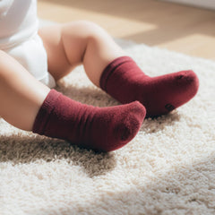 MOMISY 5 Pairs Bamboo Ankle Socks for children kids Toddlers Infant Baby Girl Boys (IN, Age, 1 Year, 2 Years, Plain)