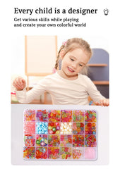 SYGA Beads for Kids Crafts Children's Jewelry Making Kit DIY Bracelets Necklace Hairband and Rings Craft Kits Birthday for 4, 5, 6, 7-Year-Old Little Girls-Multicolor (DIYBeadsSet-27)