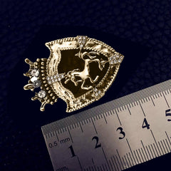 SYGA Brooch Cross-Border Alloy Retro Boys Clothing Corsage Pin Men's Chest Suit Accessories(Ancient Bronze)
