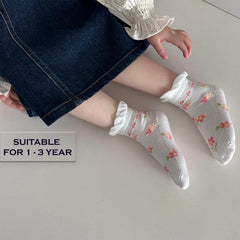 MOMISY 5 Pairs Baby kids Girl Boys Toddlers InfantmCotton Stretch Baby Socks (IN, Age, 1 Year, 3 Years, PinkWhite)