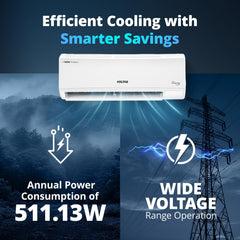 Voltas 125V Vectra CAW 1 ton 5 star inverter Split AC|4-IN-1 Adjustable mode|Energy Efficient|High ambient Cooling-cools even at 52°C|Anti dust filter with Anti-microbial coating| Copper Coil | White
