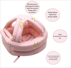 SYGA 1 Piece Infant, Toddler & Baby Child Helmet Head Protector Cushion Bonnet_Crown_Pink
