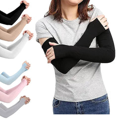 MOMISY 6 Pairs Arm Sleeves Men & Women Sunlight Protection Protection from Dust, Pollution, Sunburn, UV Protection - Suitable for, Sports - Hand Summer Gloves - Combo Pack of 6