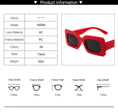 SYGA Women's Retro Square Small Frame Cross-Border Sunglasses Personalized Colorful Hip-Hop Glasses (Purple)