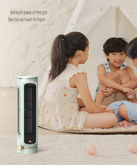 SYGA Summer New Fan Household Vertical Electric Fan Bedroom Circulation Fan Desktop Mute Floor Fan (Green)