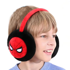 SYGA Children's Earmuffs Red Capatain America Design Plush Warm Earmuffs Suitable for For 10 Years above