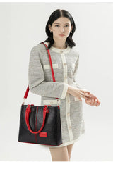 SYGA Women's Bag Single Shoulder Crossbody Bag Letter Wrist Bag(Black)