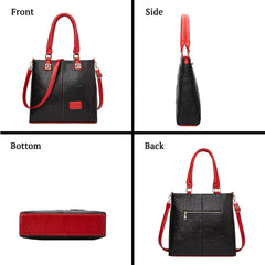 SYGA Women's Bag Single Shoulder Crossbody Bag Letter Wrist Bag(Black)