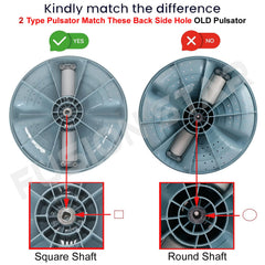 FUSION STAR Pulsator Suitable for Samsung Only for 6kg/6.2kg/6.5kg, Capacity Top Load Fully Automatic Washing Machine Replacement Parts Match & Buy (Square Shaft)