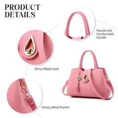 Syga Women's Elegant Handbag Stylish Crossbody Shoulder Bag with Tassel Charm