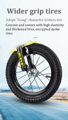 SYGA Bicycles for Kids 3-6 Years Children's Basket Bicycle Magnesium Alloy (14 INCH, Yellow)