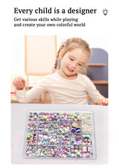 SYGA Beads for Kids Crafts Children's Jewelry Making Kit DIY Bracelets Necklace Hairband and Rings Craft Kits Birthday for 4, 5, 6, 7-Year-Old Little Girls-Multicolor (DIYBeadsSet-12)