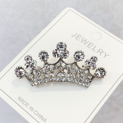 SYGA Brooch Crown Fashion Crystal Rhinestone Jewellery Pin Vintage Accessories Decoration Clothing Brooches for Bridal Women Girl - 1 Crown Gold