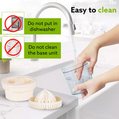 AGARO Regal Electric Citrus Juicer, 200ml Capacity, 80 Watts, Automatic Juice Extractor, Orange, Lemon, Grapefruit Juicer & Squeezer Machine, Electric Fruit Squeezer, Portable, white