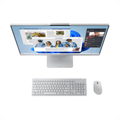 Lenovo IdeaCentre AIO Intel Core 5 210H 27" QHD (16GB RAM/1TB SSD/Win11/Microsoft 365 Basic + Office Home 2024/3Wx2 Harman Speakers/Wireless EOS Keyboard & Mouse, Grey), F0HM00PYIN All-in-One Desktop