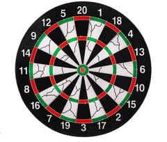 SYGA Double Faced Flock Printing Thickening Family Game Dart Board with 6 Needle (17 Inch)