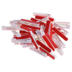 SYGA 100 Pices Self-Adhesive Bar Office Safety Pins for ID Badge Crafting (White)