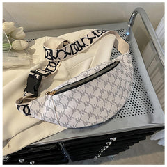 SYGA Pu Small Bag Foreign Style Fashion Shoulder Messenger Bag Light and Simple Ladies Chest Bag(White)