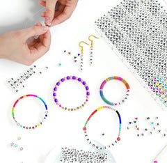 SYGA Beads for Kids Crafts Children's Jewelry Making Kit DIY Bracelets Necklace Hairband and Rings Craft Kits Birthday for 4, 5, 6, 7-Year-Old Little Girls-Multicolor (DIYBeadsSet-33)