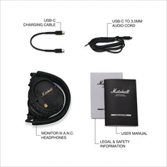 Marshall Monitor III Active Noise Canceling Over Ear Bluetooth Headphones