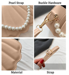 SYGA Women's Casual Crossbody Purse, Small Size With Zipper Closure Shell Bag (Khaki)