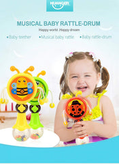 SYGA Rattle Drum - with Lights and Music Early Education Toy_CaterPillarDesign