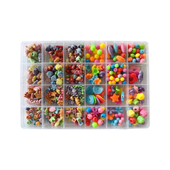 SYGA Beads for Kids Crafts Children's Jewelry Making Kit DIY Bracelets Necklace Hairband and Rings Craft Kits Birthday for 4, 5, 6, 7-Year-Old Little Girls-Multicolor (DIYBeadsSet-15)