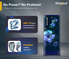 Whirlpool 184 L 5 Star Direct-Cool Single Door Refrigerator with Intellisense Inverter Compressor (205 WDE ROY 5S Inv SAPPHIRE SPRING-Z)