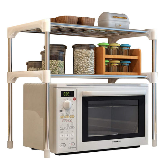 SYGA Tow Layer Stainless Steel Kitchen Organizer Rack