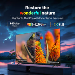 coocaa Frameless 138 cm (55 inch) Frameless QLED Ultra Smart Google TV 55Y74 Pro